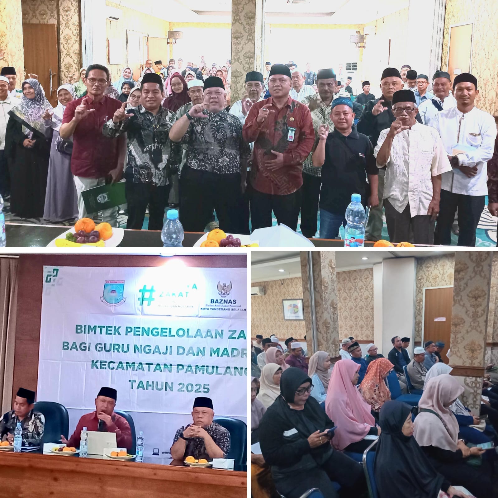 Bimtek Pengelolaan Zakat di Kec.Pamulang, Pesan DR. Deni Nuryadin( Komisioner Bidang SAU Baznas Kota Tangsel)