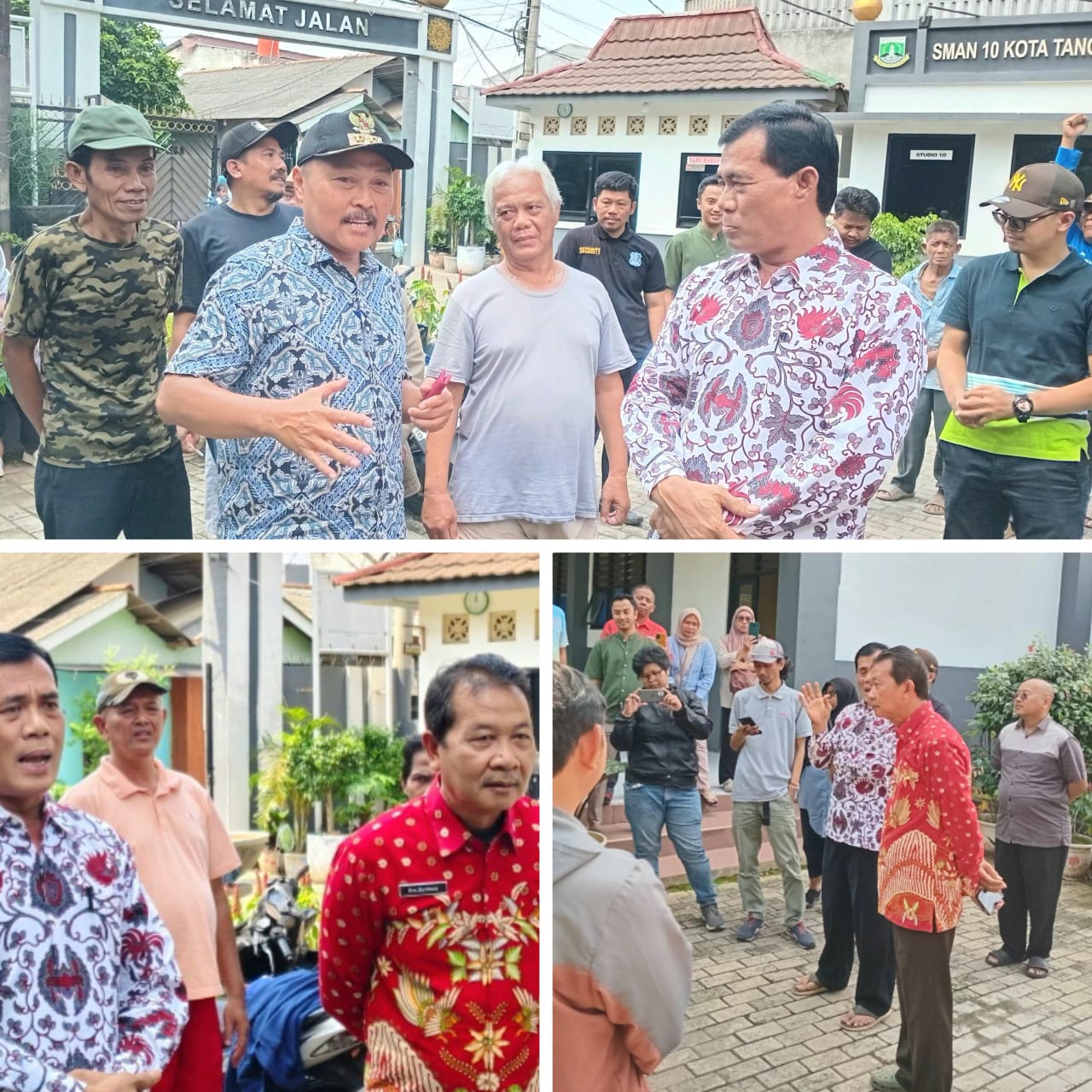 Minta Anaknya di terima di sekolah, Puluhan Warga sekitar SMAN 10 datangi Sekolah