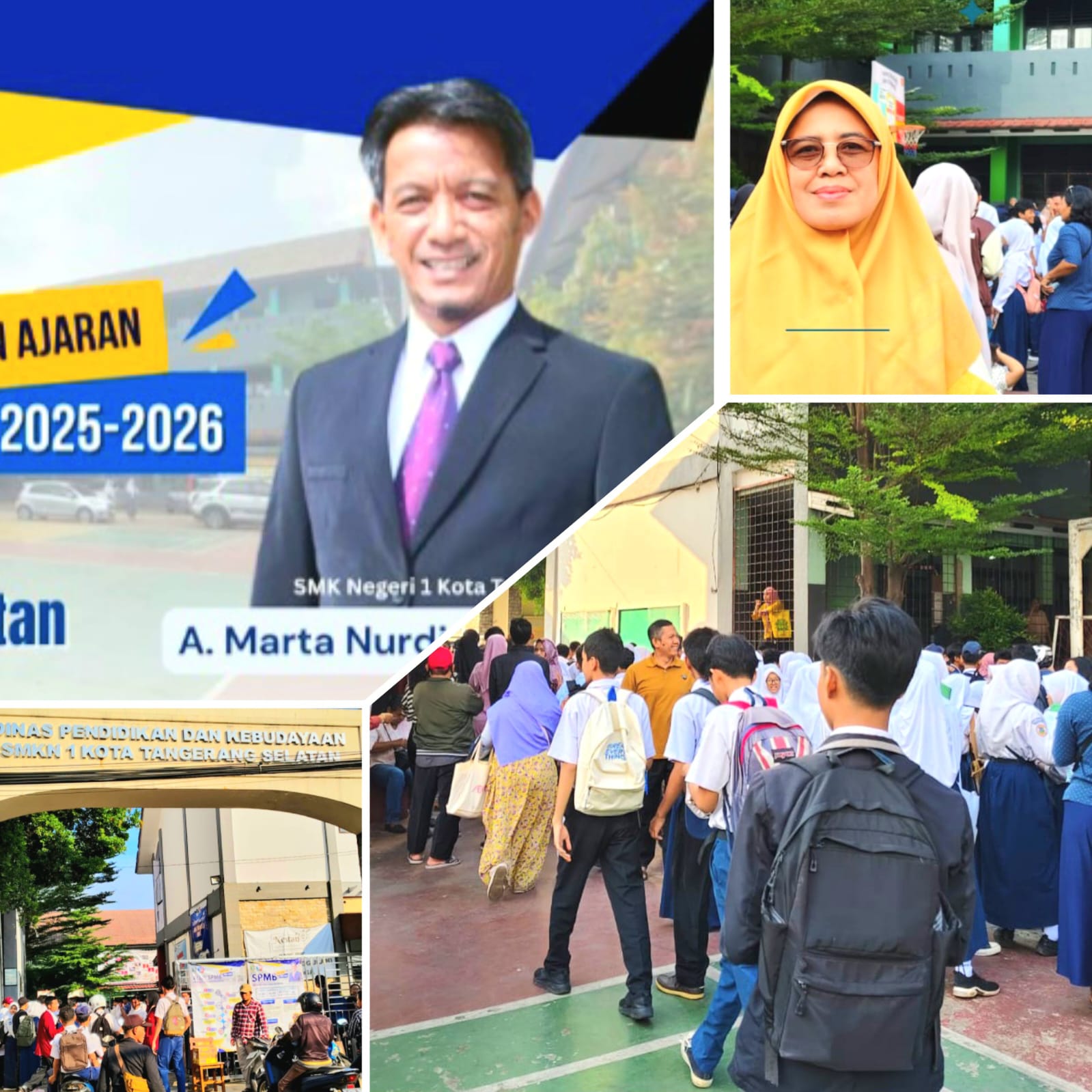 Ratusan Calon Siswa SMKN 1 Kota- Tangsel Antusias Ikuti tes Seleksi di hari Pertama