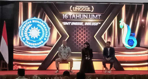 Milad ke 16 UMT ( UNIVERSITAS MUHAMMADIYAH TANGERANG ) bertema Perkuat Komitmen Unggul dan Bersatu Membangun Peradaban Bermartabat
