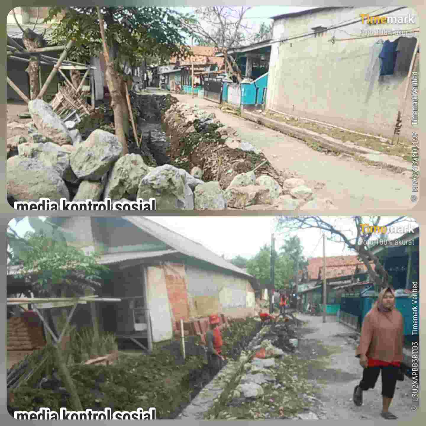 Proyek Turap Tanpa Identitas,,? Ada Apa dengan Pembangunan di Kampung Suka Sari- Pangkalan,Teluknaga.??