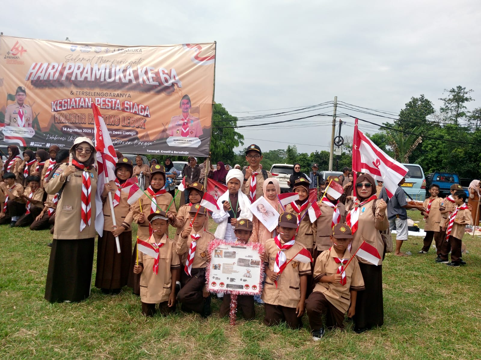 Kegiatan SDN LEGOK 2 Pada Pesta Siaga Hari Pramuka ke 64 BerTema