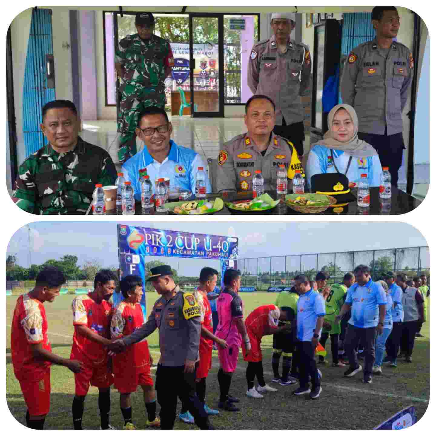Mapolsek Pakuhaji Resmi Membuka Turnamen Sepak Bola PIK 2 Cup U-40 di Stadion Mini SIGOMAR