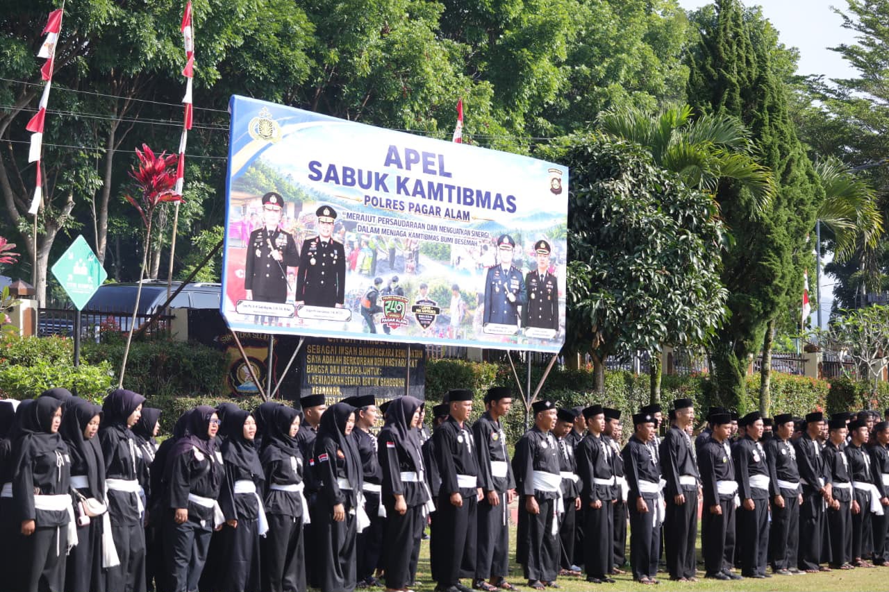 Kapolda Sumsel Pimpin Apel Sabuk Kamtibmas di Pagar Alam, Tekankan Pencegahan Kejahatan dan Sinergi dengan Masyarakat

