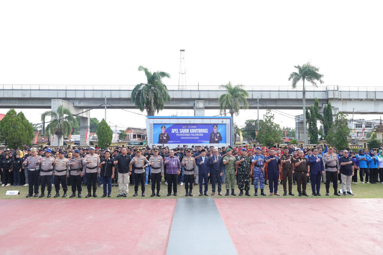 Kapolda Sumsel Serukan Persatuan Warga Lewat Apel Sabuk Kamtibmas, Hoaks dan Provokasi Jadi Sorotan

