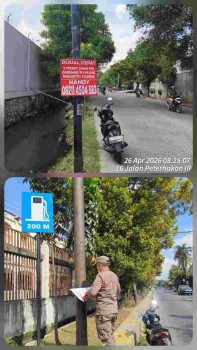 Satpol PP Kelurahan Kapuk Tertibkan Spanduk dan Banner Liar di Cengkareng !

