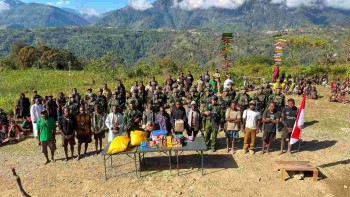 Koops TNI Habema Amankan Tiga Senjata Api dari Honai yang Diduga Jadi Transit Kelompok Bersenjata OPM di Intan Jaya