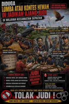 Viral ! Duga'an Penegakan Hukum Perjudian Masih Timbang Pilih, Aktivis Sepatan Soroti Penerapan Pasal 303 KUHP