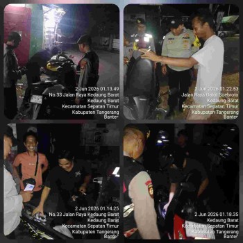 Patroli Dini Hari Polsek Sepatan Perketat Pengawasan, Cegah Begal dan Gangguan Kamtibmas