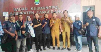 Kesbangpol Kabupaten Tangerang Terima Silaturahmi Pengurus Baru DPD SWI
