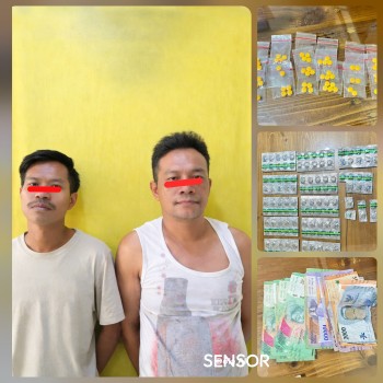 Digrebek !!, Dua Pengedar Obat Daftar G Diringkus Polsek Sepatan - Ratusan Pil dan Uang Tunai Disita !