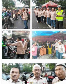 Menjelang Berbuka Puasa, DPD Provinsi Banten Bagikan Takjil kepada Pengguna Jalan