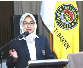 Terpilih secara Aklamasi Airin Pimpin Sebagai Pengurus Taekwondo Indonesia Provinsi Banten