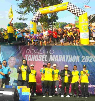 Benyamin Davnie Buka Road To  Tangsel Marathon  2024 Kecamatan Pondok- Aren