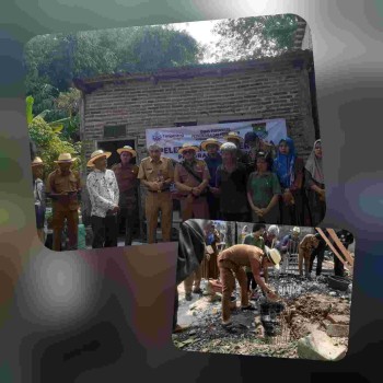 Peletakan Batu Pertama Program RTLH 2026 Dimulai di Desa Daru, Kecamatan Jambe