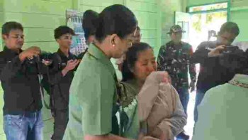 Rumah Baru dari TMMD, Keluarga Herwanto Menangis Haru Sa'at Dikunjungi Danrem 091/ASN