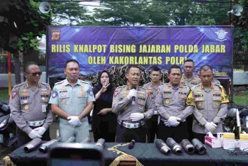 Jasa Raharja Dukung Upaya Korlantas Polri Tangani Penggunaan Knalpot Raching (Brong).
