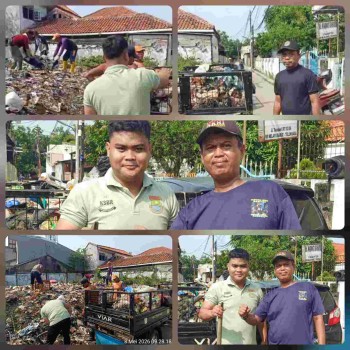 Sekdes Kampung Melayu Barat Pimpin Langsung Kerja Bhakti Pembersihan Lingkungan, Warga dan Perwakilan Kecamatan Turut Berpartisipasi