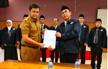 PELANTIKAN  PENGURUS MKKS PERIODE  2023-2025.DRS YANTO.MPD TERPILIH SEBAGAI KETUA