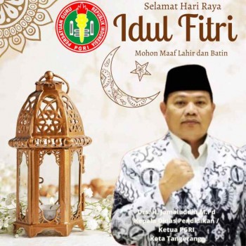 Drs.H.Jamalludin.M.Pd, Kepala Dinas Pendidikan Kota Tangerang mengucapkan Hari Raya Idul Fitri 1445 Hijriyah/ 2024