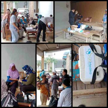 Giat-Giat Layanan Kesehatan (yankes) Berlangsung Jum'at Pagi Di Kediaman(Rumah) Kades Salembaran Jati