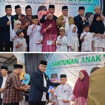 Indahnya berbagi, Paguyuban Tokoh Masyarakat  Pondok- Ranji Ciputat- timur gelar Santunan yatim& Piatu