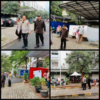 Kasat Narkoba AKBP Iverson Manossoh Melaksanakan Giat Memonitoring TPS - TPS di Jakarta Pusat 