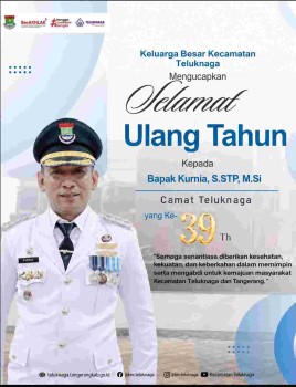 Alex Pantura Sampaikan Ucapan Selamat Ulang Tahun ke-39 untuk Camat Teluk Naga Karunia