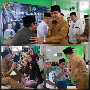 Bupati Moch. Maesyal Rasyid Buka Ta’mir Ramadhan Masjid Jami Nurul Yaqin Cikupa-Tangerang