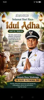 PEMERINTAHAN DESA TELUK NAGA UCAPKAN SELAMAT HARI RAYA IDUL AD' HA 1447 H - 2026 M
