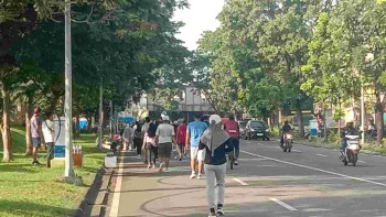 Warga Puri Beta Pasar Kemis Rutinkan Olahraga Pagi di Weekand Akhir Pekan

