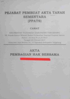 Perubahan Nomor Girik/ Letter C Milik (Alm) Lauw Tjeng Koun Diduga Ada Persekongkolan Dan P.M.H.,Disinyalir kuat telah terjadi persekongkolan dan Perbuatan Melawan Hukum