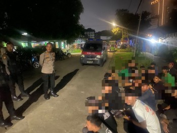 Patroli Perintis Presisi Polres Metro Tangerang Kota Amankan 46 Remaja, Didata Dan Dipanggil Orangtuanya