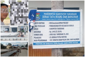 CV BERKAH PUTRA PANTURA Kontraktor RTH Kecamatan Kronjo Jadi Perhatian Publi !!!

