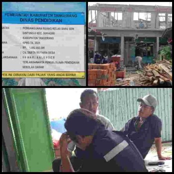 Proyek Gedung SDN 2 Gintung-Tangerang Diduga Sarat Penyimpangan,

Selain Abai SOP dan K3, Minim Pengawasan Pihak Terkait !!!