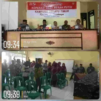 Koperasi Merah Putih Resmi Berdiri di Kampung Melayu Timur, Pemerintah Desa Dorong Penguatan Ekonomi Kerakyatan


