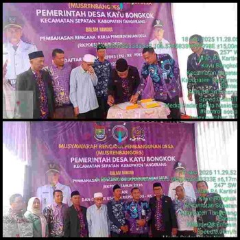 Kegiatan tahunan MusrenbangDes desa kayu bongkok kecamatan Sepatan Tangerang Banten 