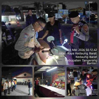Polsek Sepatan Gelar Razia Stasioner dan Patroli Mobile, Situasi Kamtibmas Dipastikan Aman Kondusif