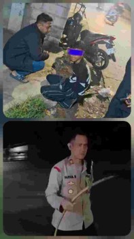 Polsek Sepatan Amankan Remaja Diduga Hendak Tawuran, Kedapatan Bawa Sajam Kolewang