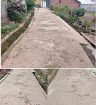 Pelaksanaan Perkerjaan Fisik Rabat Beton Desa batu kalung Kesan Asal-Asalan,Di Duga ajang Bancakan korupsi