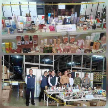BPOM Gerebek Gudang Kosmetik Ilegal di Tangerang, Sita Produk Senilai Hingga Rp27,6 Miliar