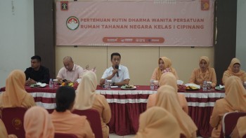 Sambut HUT DWP Ke-24, Dharma Wanita Persatuan Rutan Cipinang Gelar Pertemuan Rutin Dan Sosialisasi Kesehatan