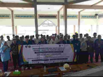 LKBH UNDHI Beserta Organisasi Kampus lakukan Pembekalan ke Lapas Jambe Kabupaten Tangerang 