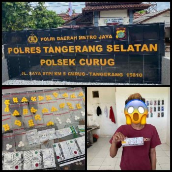 Satu Pria Di Amankan Polsek Curug, Diduga Edarkan Obat Keras Daftar G Tanpa Izin Resmi