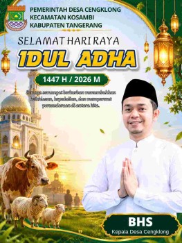 LURAH H. SYAMSUL ANWAR, S.SOS. (HBS) DAN APARATUR DESA CENGKLONG UCAPKAN SELAMAT IDUL AD' HA 1447 H