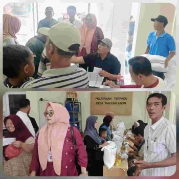 Pemdes Tanjung Anom Salurkan Bantuan Sosial kepada 1.800 Warga