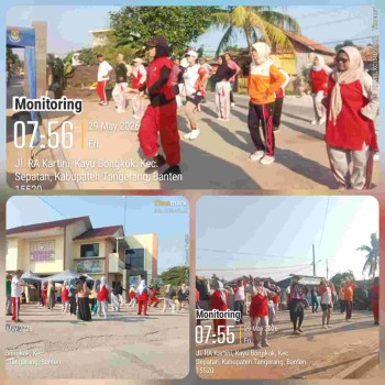 Pemdes Kayu Bongkok Terapkan Gaya Hidup Sehat : Senam Pagi Rutin Jadi salah satu Kunci Semangat Kerja dan Pelayanan Prima