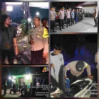 Patroli dan Razia Stasioner Ditingkatkan, Polsek Sepatan Perkuat Cipta Kondisi Demi Rasa Aman Masyarakat

