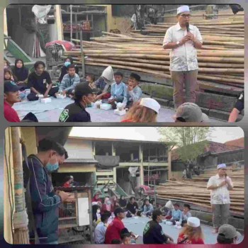 KOLABORASI  FOMPPA DAN ORMAS DI PAKUHAJI GELAR AKSI SOSIAL RAMADHAN, BAGIKAN TA' JIL, MASKER, DAN SANTUNAN ANAK YATIM LANSIA
