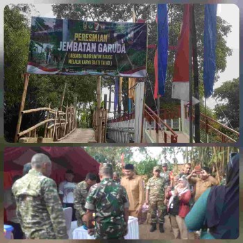 Jembatan Garuda Resmi Beroperasi, Hubungkan Desa Budi Mulya dan Desa Matagara